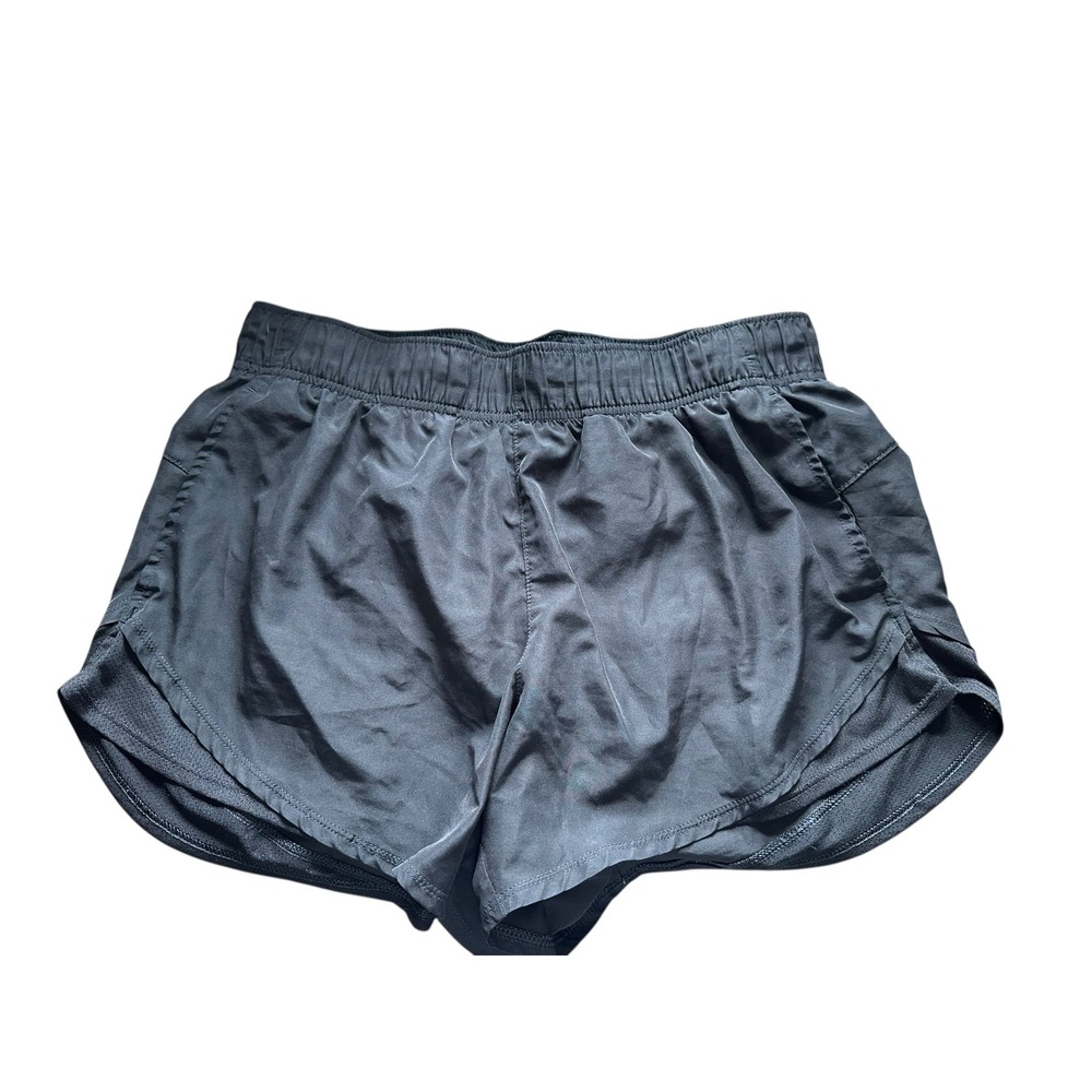 Athletic Works Womens Black‎ Running Shorts Size Medium Elastic Waist